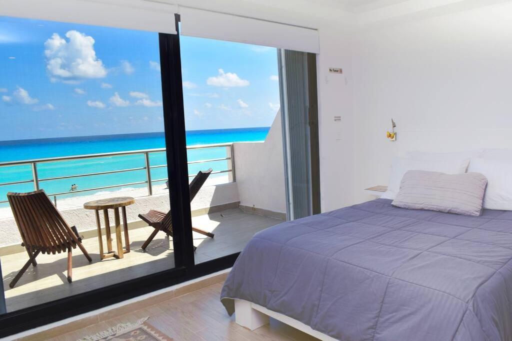 Ocean Front Villa Marlin, Best Location In Hotel Zone #109 Cancún Exterior foto