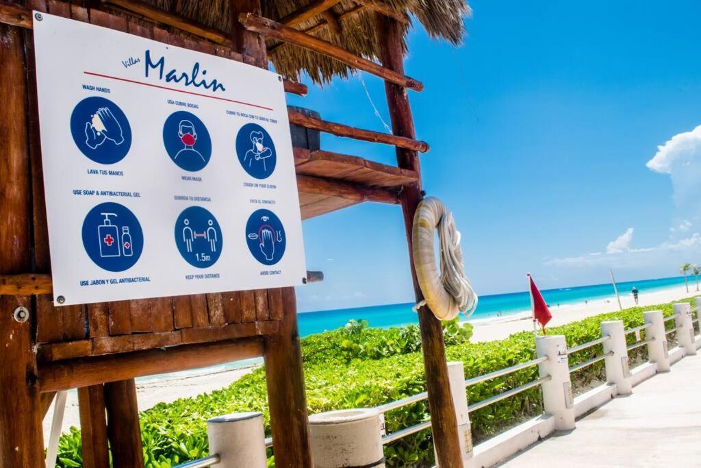 Ocean Front Villa Marlin, Best Location In Hotel Zone #109 Cancún Exterior foto